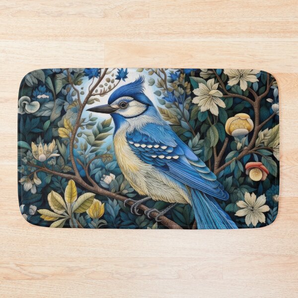 Item preview, Blue Jay Birds Vintage Art designed and sold by WallyPink.