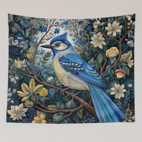 Item preview, Blue Jay Birds Vintage Art designed and sold by WallyPink.