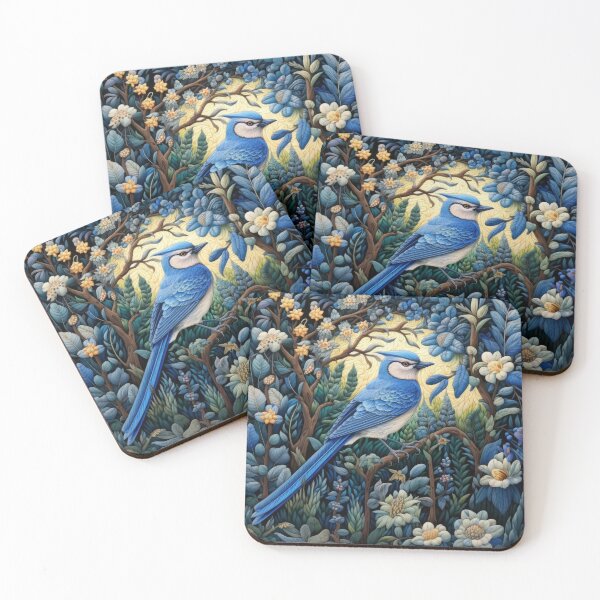 Item preview, Blue Jay Birds Vintage Art designed and sold by WallyPink.