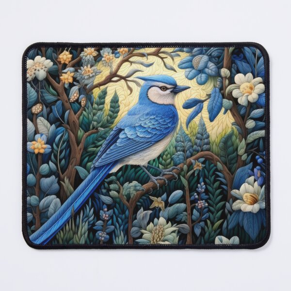 Artikelvorschau, Blue Jay Vögel Vintage Kunst entworfen und verkauft von WallyPink.