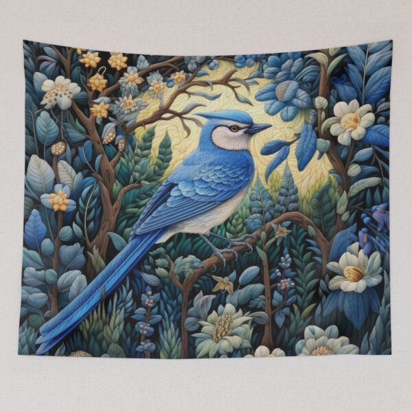 Item preview, Blue Jay Birds Vintage Art designed and sold by WallyPink.