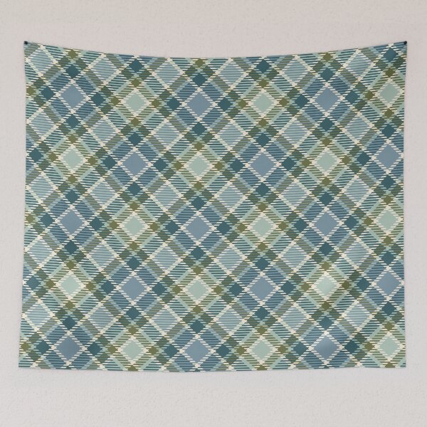 Item preview, Green and gray checkered plaid pattern designed and sold by Osting.