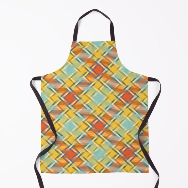 Item preview, Yellow, orange and gray checkered plaid pattern designed and sold by Osting.