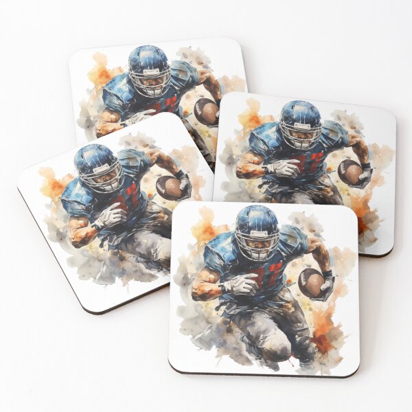 Item preview, American Football player on the run! designed and sold by Sp3ctrumOfColor.