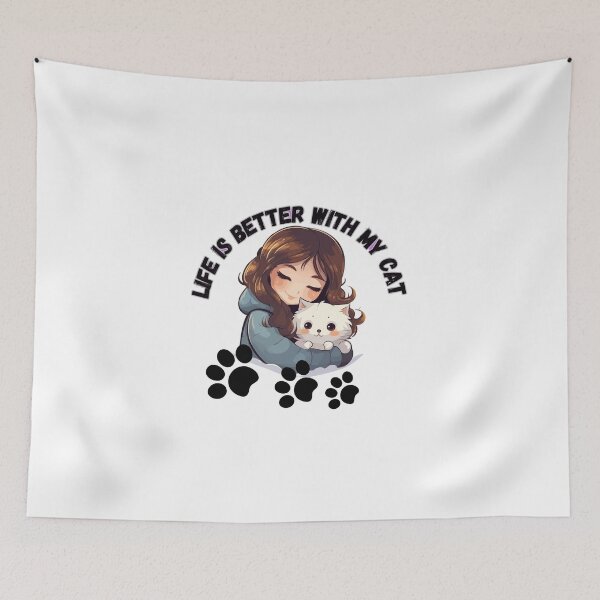 Item preview, life is better with my cat designed and sold by MH Designer.