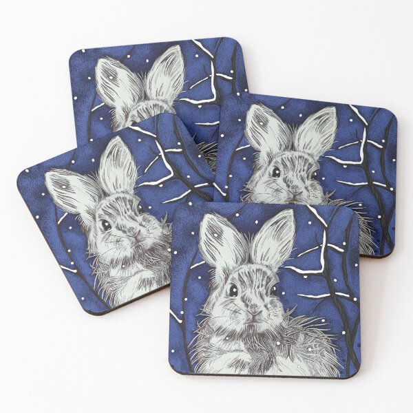 Item preview, Arctic Hare on a Christmas Night designed and sold by AnnieHines.