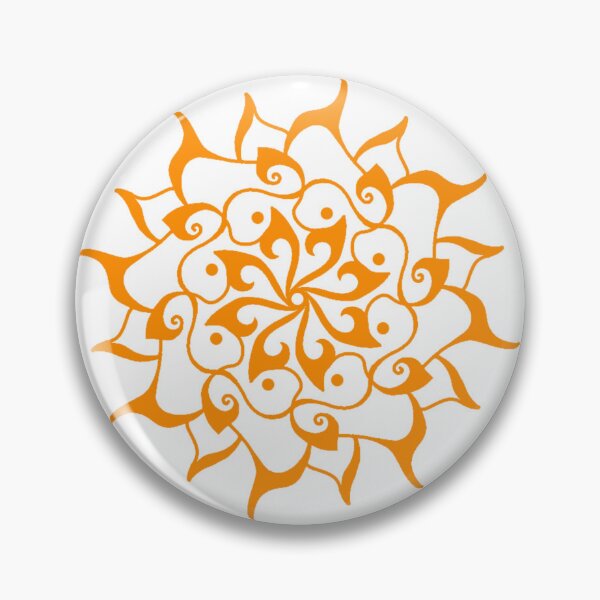 Item preview, Orange mandala  designed and sold by SkyeNotions.