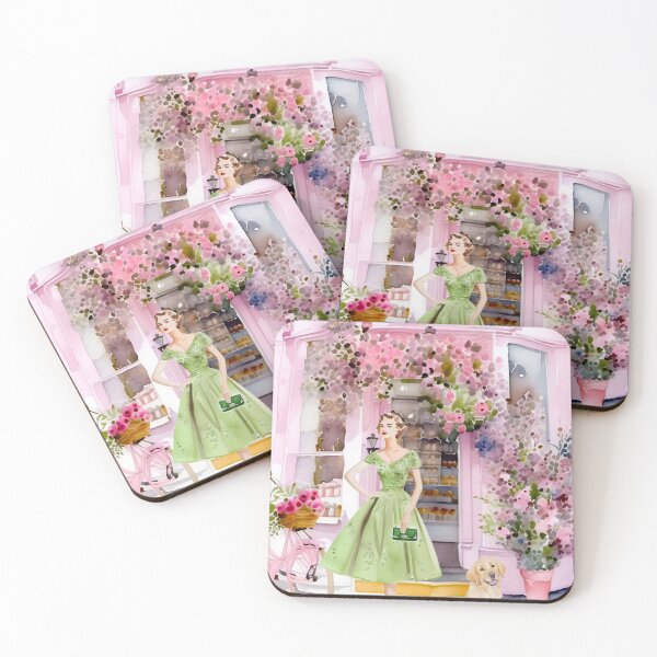 Item preview, Peggy Porschen bakery in London, watercolor designed and sold by SophieClimaArt.