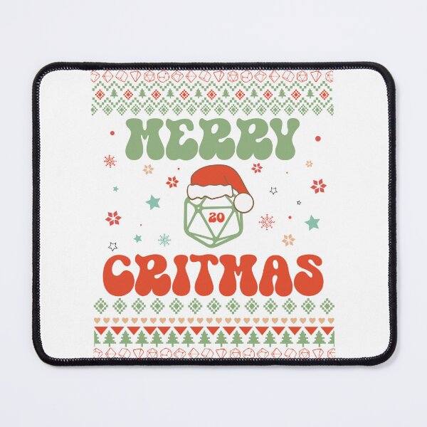 Item preview, D&D Merry Critmas Retro Groovy designed and sold by sunburstrpg.