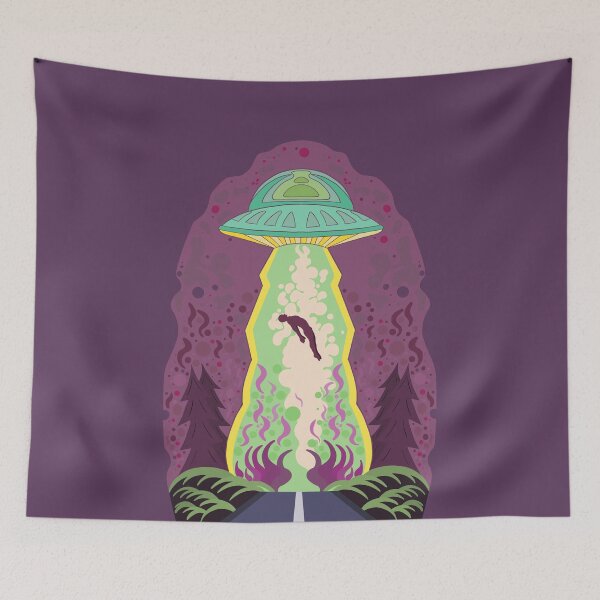 Item preview, Man being abducted by an alien spaceship designed and sold by shopdiego.