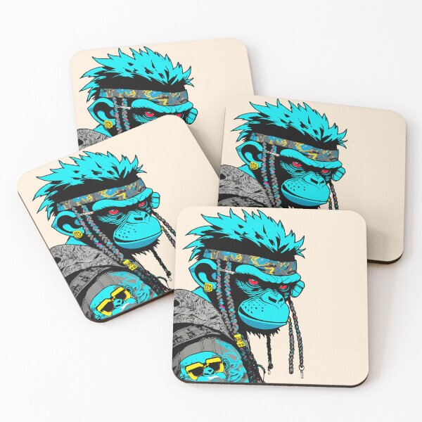 Item preview, Cyberpunk Monkey V designed and sold by blackink-design.