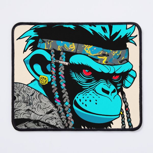 Item preview, Cyberpunk Monkey V designed and sold by blackink-design.