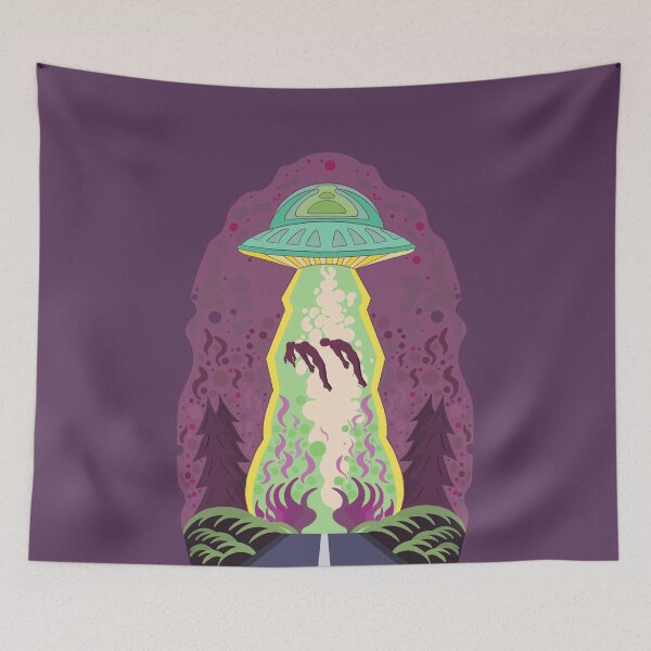 Item preview, Hombre y mujer secuestrados por nave extraterrestre designed and sold by shopdiego.