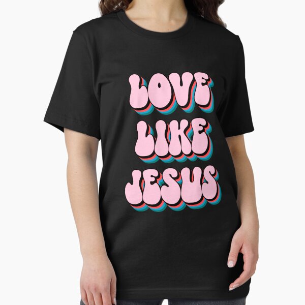 Artikel-Vorschau von Liebe wie Jesus Retro, designt und verkauft von SpiritualVision.