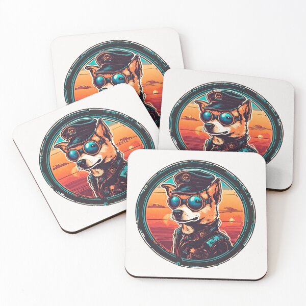 Item preview, Futuristic Chihuahua Cyber Dog in Beautiful Colors Sunset  designed and sold by Aquillashop.