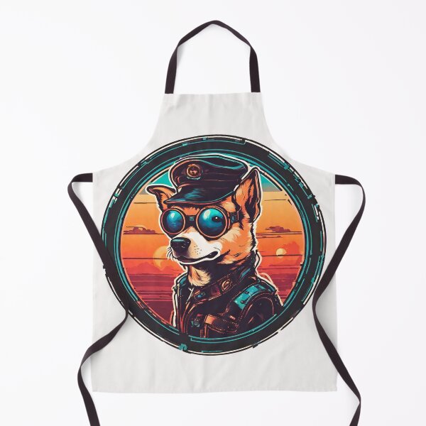 Item preview, Futuristic Chihuahua Cyber Dog in Beautiful Colors Sunset designed and sold by Aquillashop.