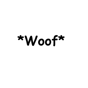 Artwork thumbnail, *Woof* Sticker by RundownShirts
