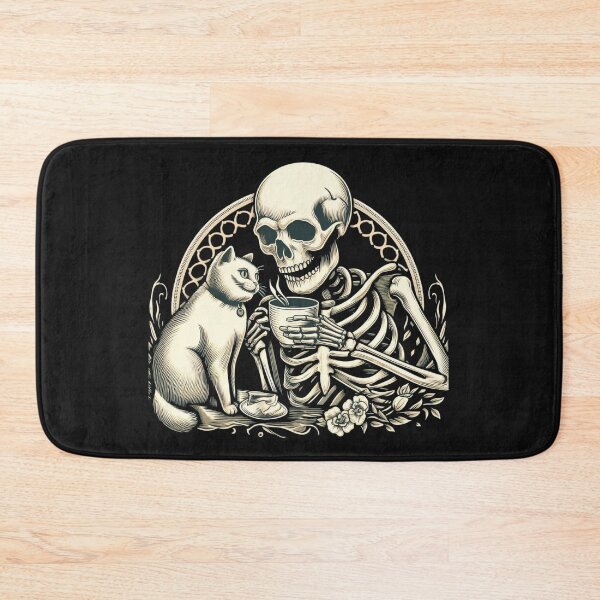 Item preview, Skull And Cat Best Friends designed and sold by LemuellTrends.