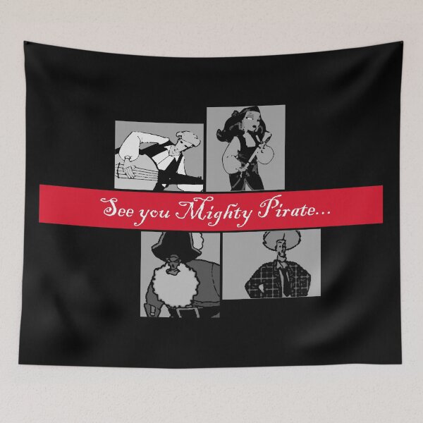Item preview, See you Mighty Pirate... (Monkey Island X Cowboy Bebob)  - Clothing, gadgets & face masks designed and sold by spegnilcomputer.