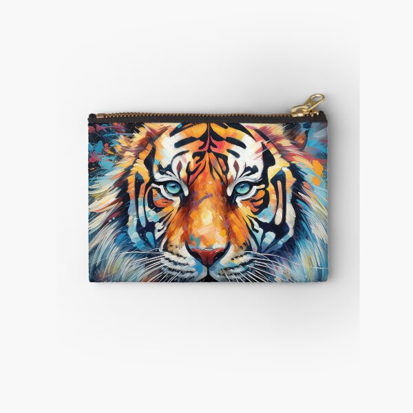 Item preview, Colorful Tiger on Black 01 designed and sold by Elisabeth Lucas.