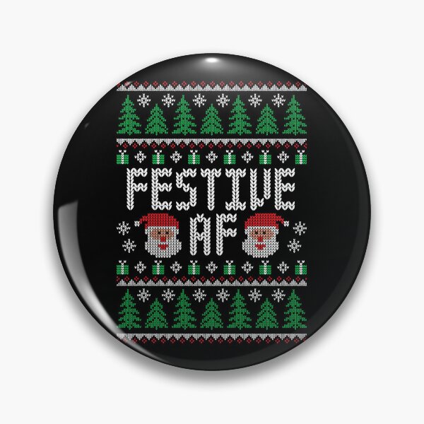 Item preview, Festive AF Santa - Funny Ugly Christmas Sweater designed and sold by hadleyfoo.