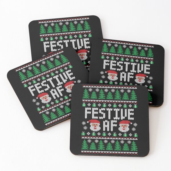 Item preview, Festive AF Santa - Funny Ugly Christmas Sweater designed and sold by hadleyfoo.