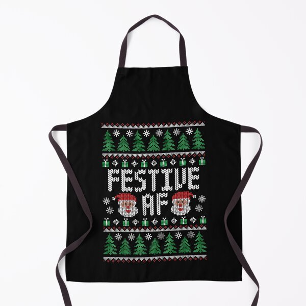 Item preview, Festive AF Santa - Funny Ugly Christmas Sweater designed and sold by hadleyfoo.