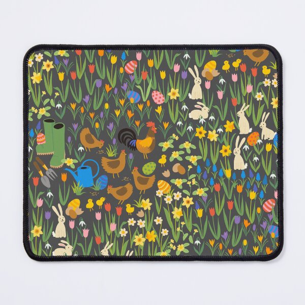Item preview, Easter Egg Hunt - Spring garden on coffee brown by Cecca Designs designed and sold by Cecca-Designs.