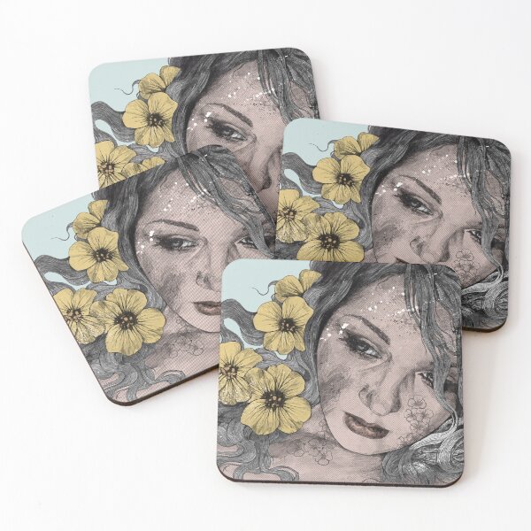 Item preview, Cleopatra's Sling pop art | flower tattoo lady portrait designed and sold by Marco Paludet.