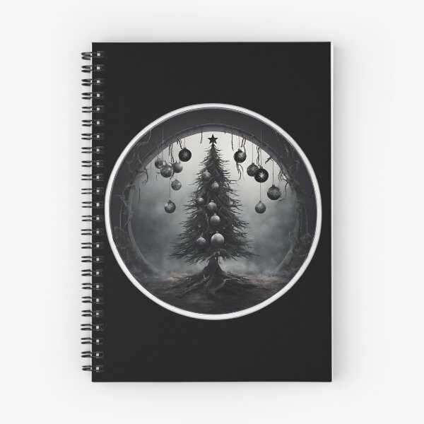 Item preview, Apocalyptic Christmas Tree, Creepy Atmosphere Black and White designed and sold by Aquillashop.
