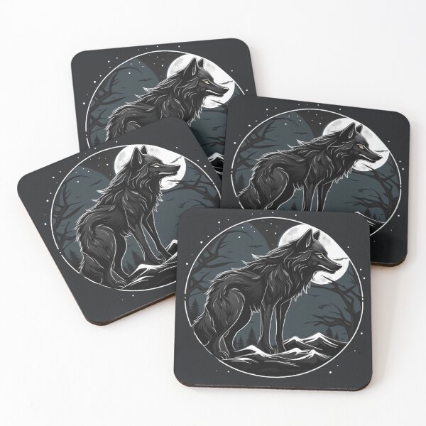Item preview, Moonlit Shadows: Black Wolf Enigma designed and sold by NightshadeWolfs.