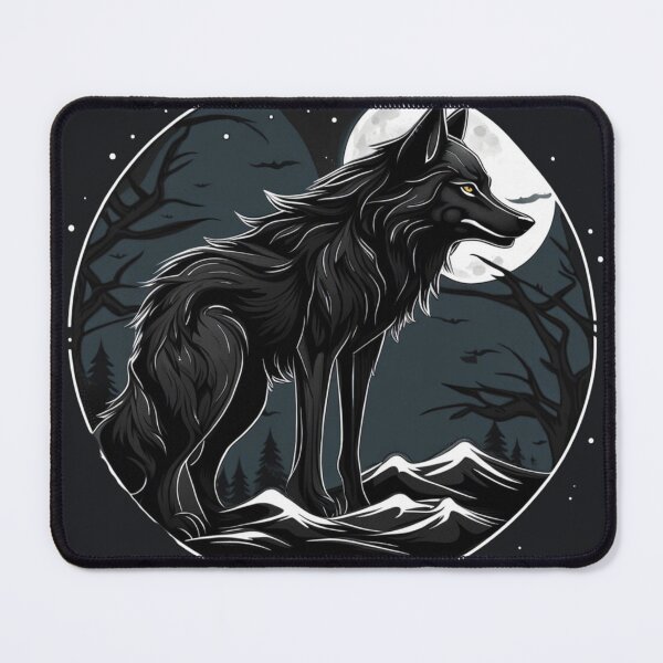 Item preview, Moonlit Shadows: Black Wolf Enigma designed and sold by NightshadeWolfs.