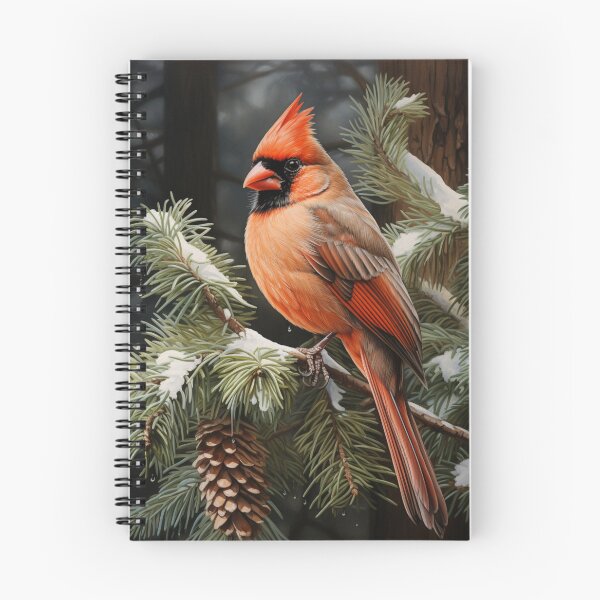 Item preview, Cardinal On Snowy Pine Branch  designed and sold by Hartbecke.