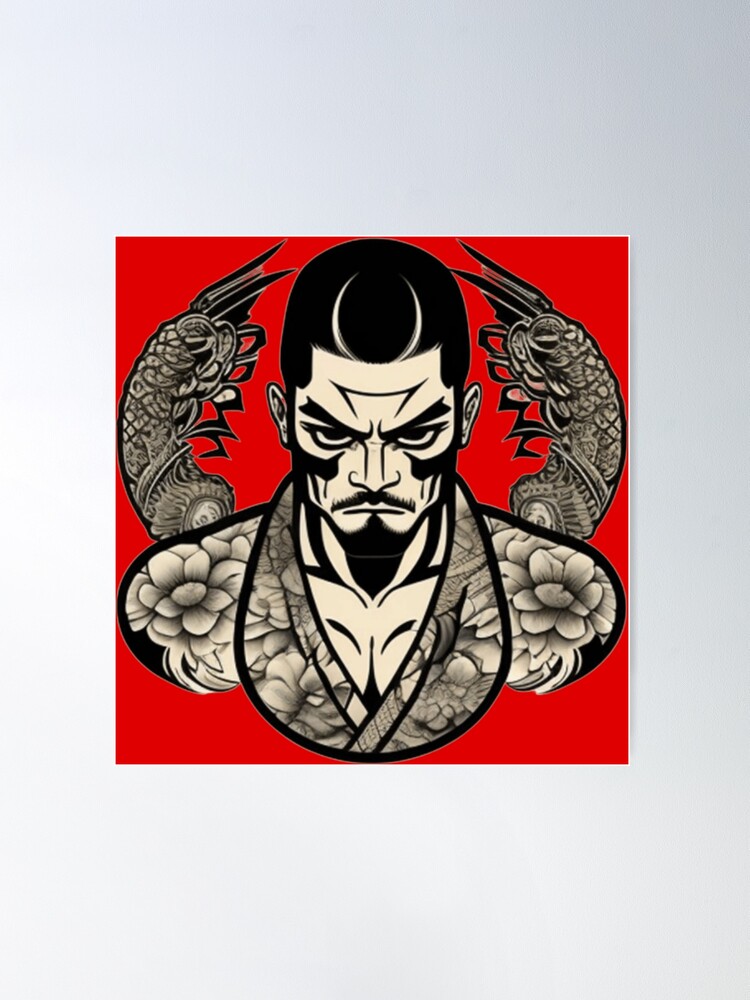 喜ばれる誕生日プレゼント Yakuza  style tattoo 額縁