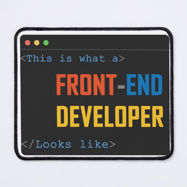 Item preview, This is what a Front end developer looks like T-Shirt design designed and sold by Doodlly.