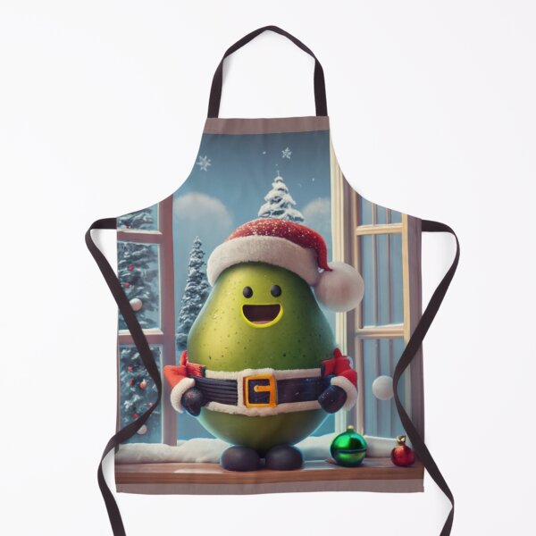 Item preview, Christmas Avocado in Santa's Hat designed and sold by Studio-DesignWw.