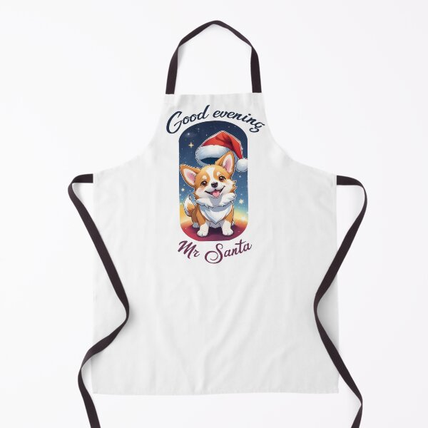 Item preview, "Good evening Mr Santa" Corgi designed and sold by Music-matter.