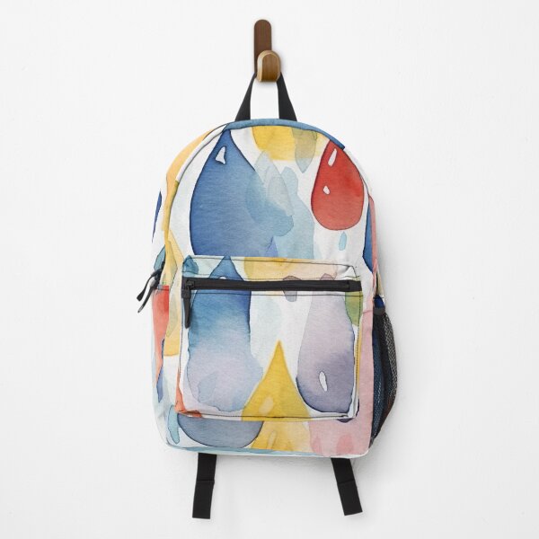 Item preview, raindrops of pastel colors painted in watercolor style 1 designed and sold by FlaskLab.