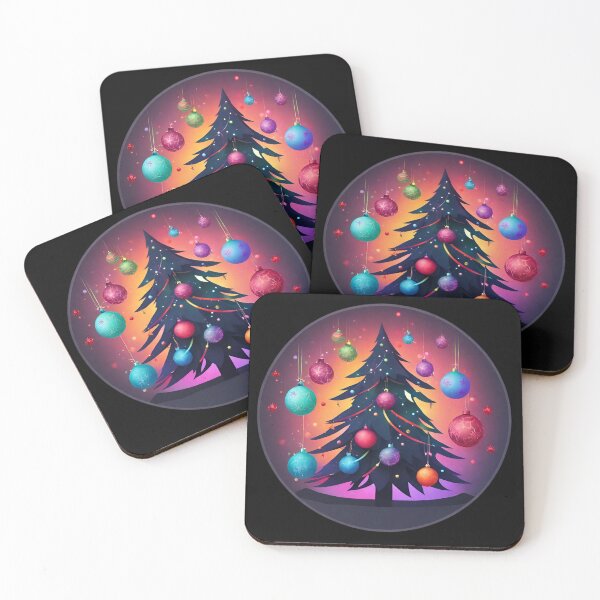 Item preview, Beauty Decorated Christmas Tree, Rainbow Winter Atmosphere designed and sold by Aquillashop.