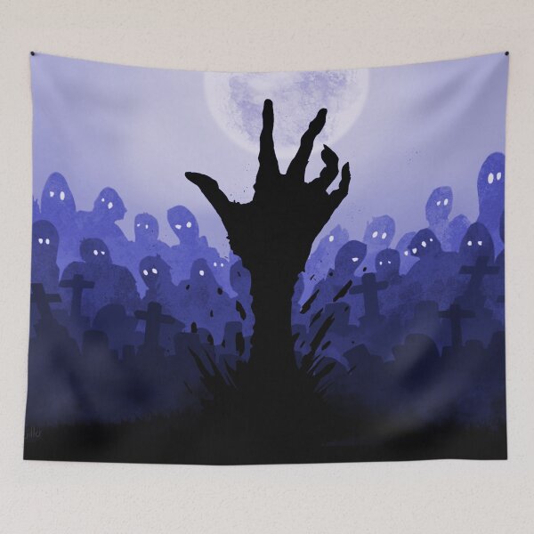 Item preview, Night of the Dead 2 -Blue- designed and sold by Rene Trujillo Illustrations.