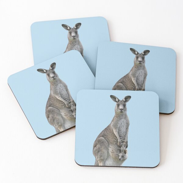 Item preview, Kangaroo with joey looking out of pouch 5 designed and sold by quentinjlang.