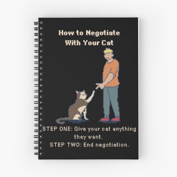 Item preview, How to Negotiate with Your Cat - 8bit Pixelart designed and sold by pxlboy.