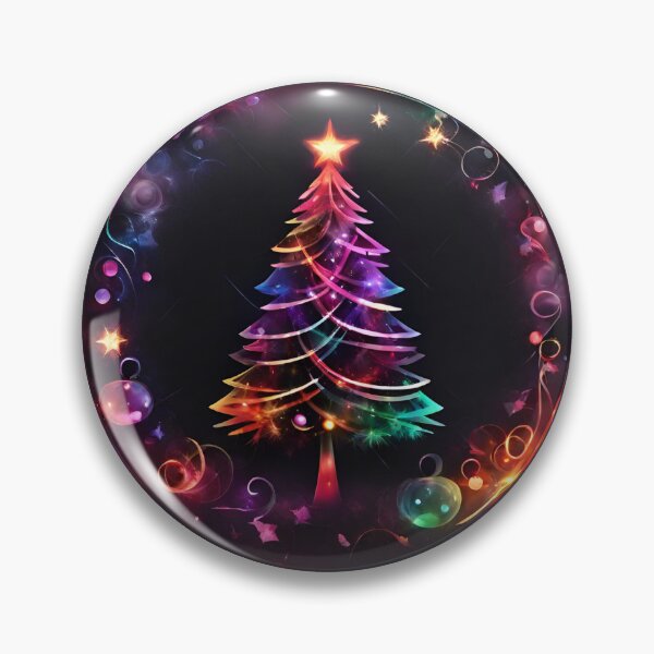 Item preview, Beauty Colorfull Decorated Christmas Tree, Rainbow Winter Atmosphere designed and sold by Aquillashop.