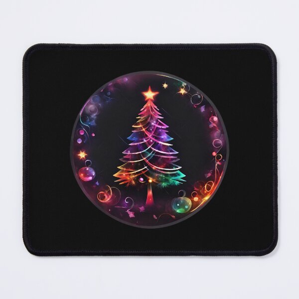 Item preview, Beauty Colorfull Decorated Christmas Tree, Rainbow Winter Atmosphere designed and sold by Aquillashop.