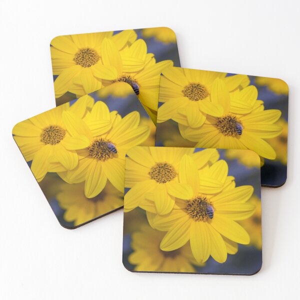 Item preview, Bee On Wild Sunflower designed and sold by SweepingShadows.