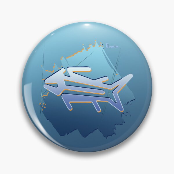 Item preview, Zany Nazca Geoglyph - The Fish  designed and sold by kernowerno.