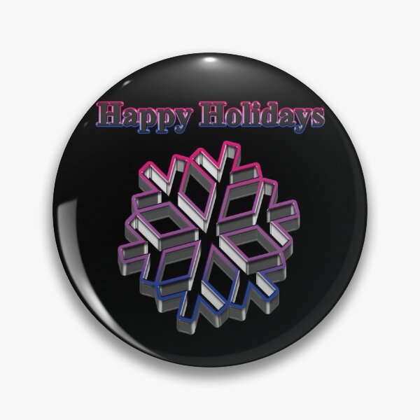 Item preview, Cookie cutter Snow Flake LGBT Happy Holidays Bisexual Pride designed and sold by TheirChoice.