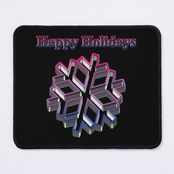 Item preview, Cookie cutter Snow Flake LGBT Happy Holidays Bisexual Pride designed and sold by TheirChoice.