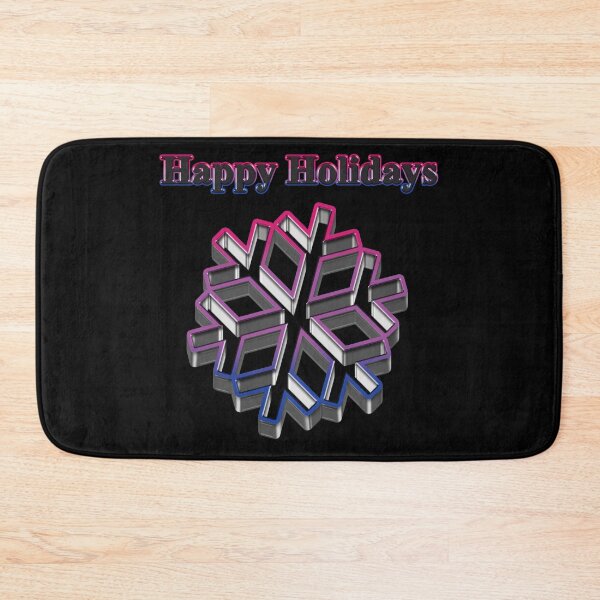 Item preview, Cookie cutter Snow Flake LGBT Happy Holidays Bisexual Pride designed and sold by TheirChoice.