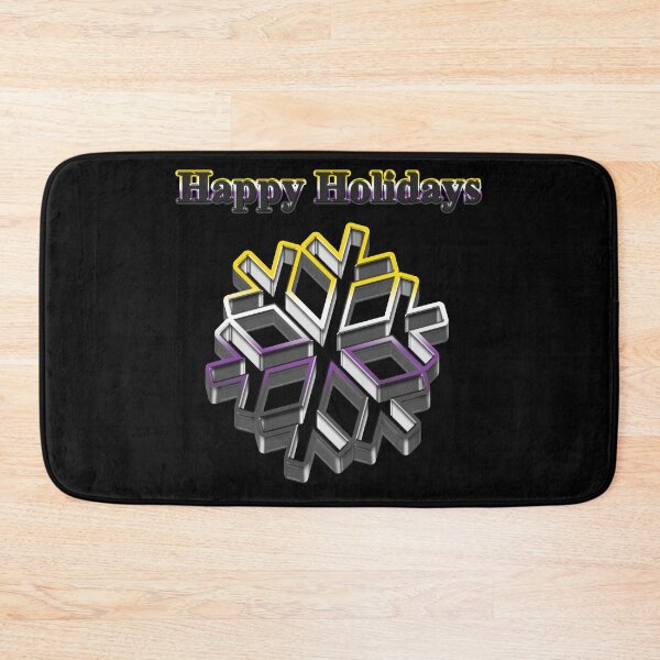Item preview, Cookie cutter Snow Flake LGBT Happy Holidays Non Binary Pride designed and sold by TheirChoice.